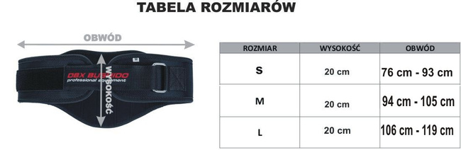 BODYBUILDING BELT, DBX BUSHIDO EXERCISE BELT - S - Model ARW-718