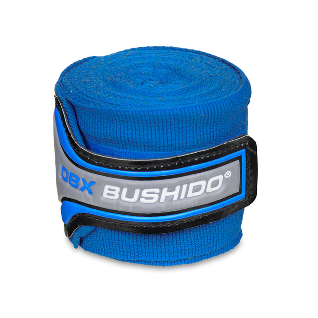 Elastyczne owijki bokserskie - 4 metry | Niebieskie | DBX Bushido